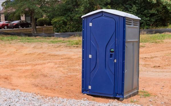 short-term portable toilets should be serviced regularly, typically once a week